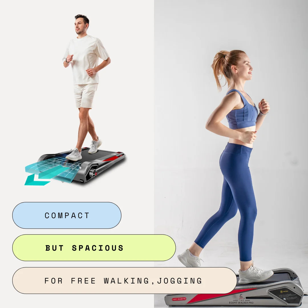 Walker Pro Smallest under Desk Electric Walking Treadmill for Home 2.0HP 5° Incline