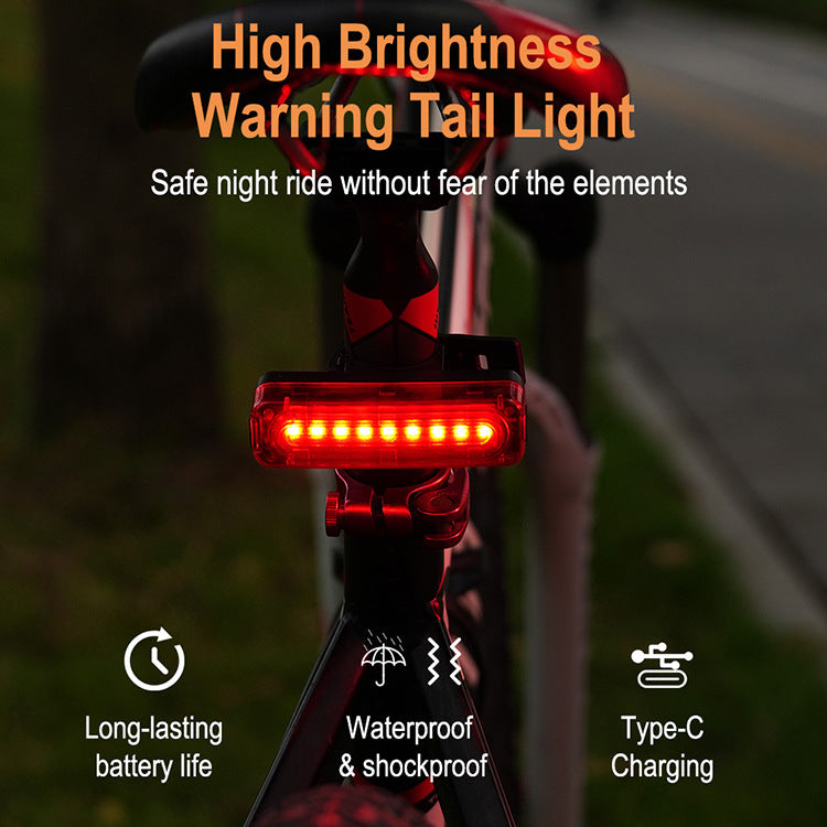 Rechargeable Bicycle Taillight – Type‑C LED Safety Light