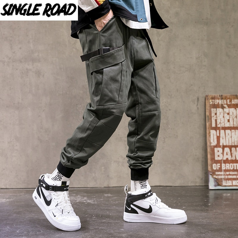 Urban techwear cargo joggers – stylish Harajuku streetwear pants
