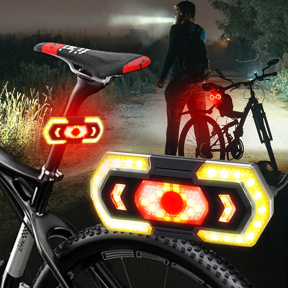 Smart Wireless Bike Rear Lamp – LED Turn Signal Taillight