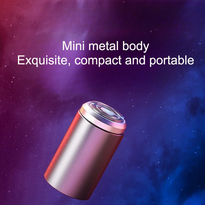 Mini steel cannon travel shaver – portable, multifunctional men’s grooming