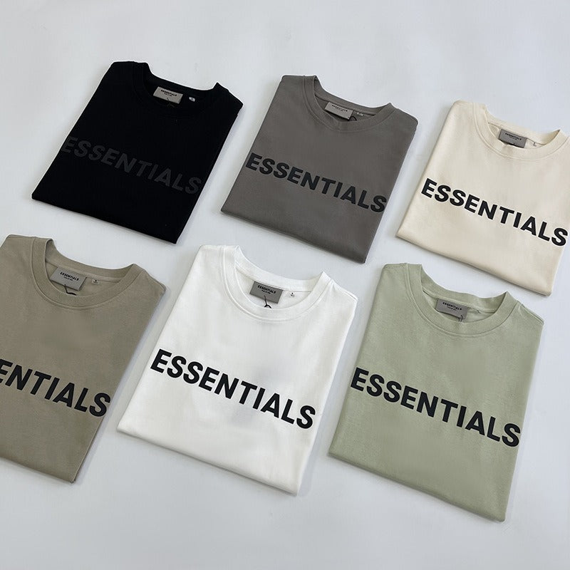 FEAR OF GOD ESSENTIALS Double Thread Chest Letter T‑Shirt, High Street Short Sleeve
