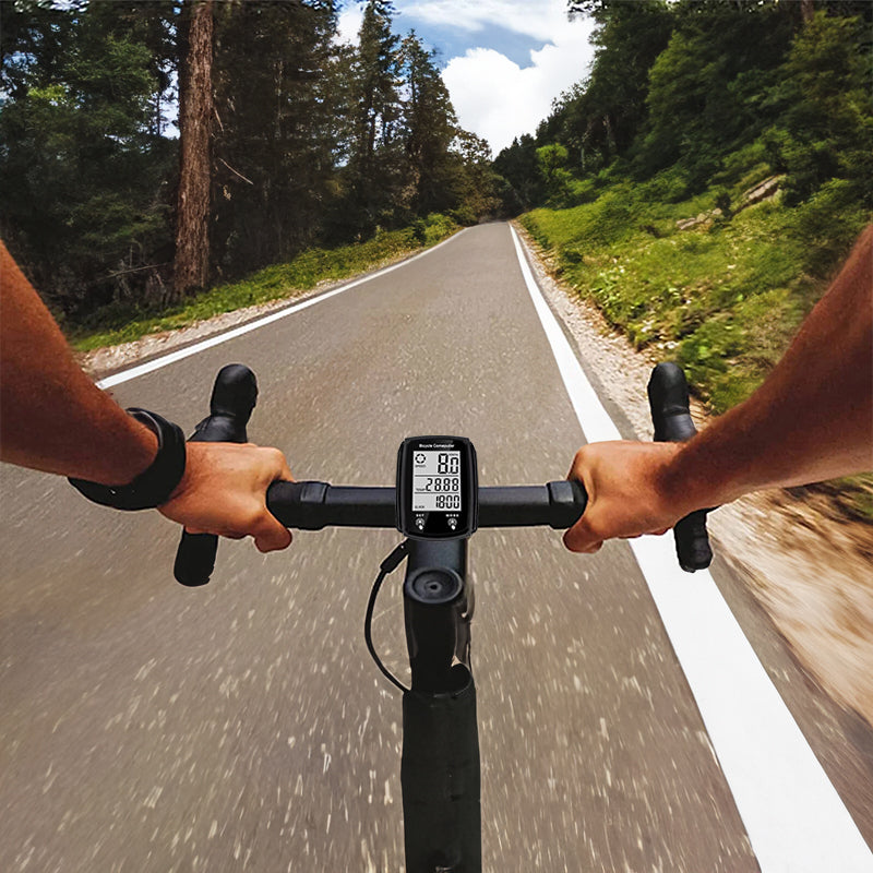 Wired LCD Bicycle Computer, Speedometer Odometer with Backlight Bike Accessory