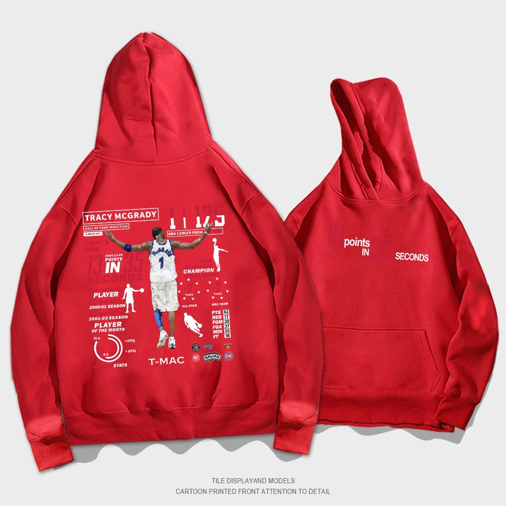 McGrady Honor Hooded Sweater, Basketball Sports Hoodie