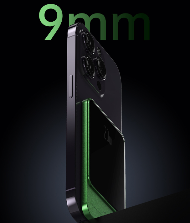 Magnetic Wireless Fast Charging Power Bank, Ultra‑Thin Portable Metal Design