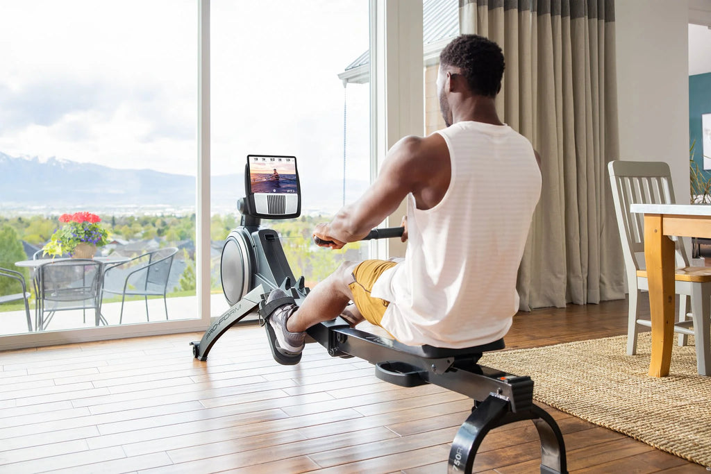 750R; Rower with 5” Display, Built-In Tablet Holder and Spacesaver Design