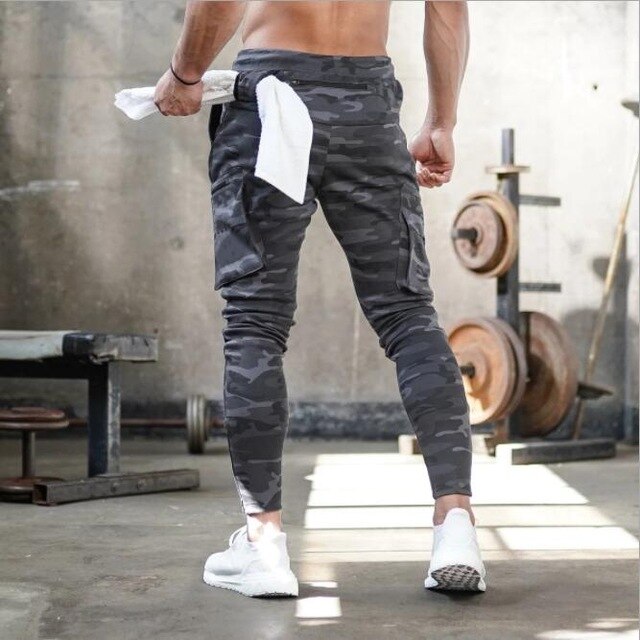 Men’s Jogger Sweatpants, Fitness Cotton Trousers, Casual Skinny Track Pants