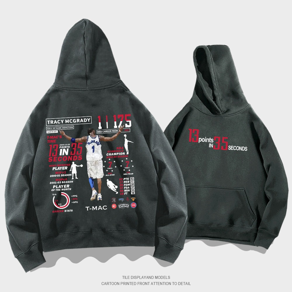 McGrady Honor Hooded Sweater, Basketball Sports Hoodie