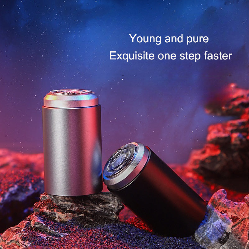 Mini steel cannon travel shaver – portable, multifunctional men’s grooming