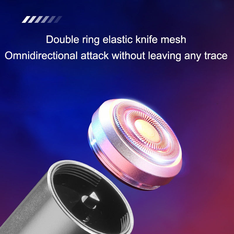 Mini steel cannon travel shaver – portable, multifunctional men’s grooming