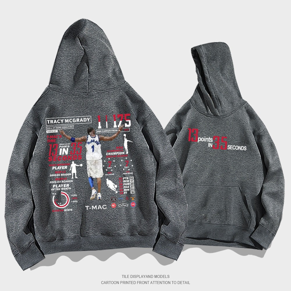 McGrady Honor Hooded Sweater, Basketball Sports Hoodie