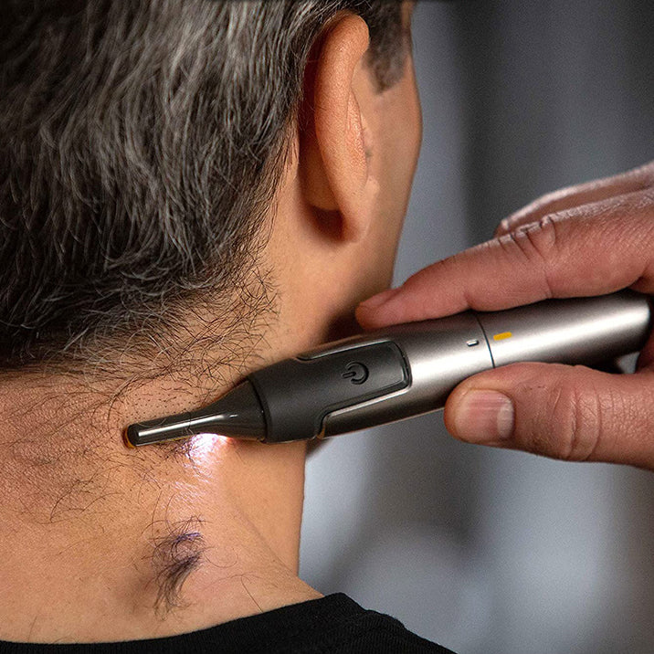 Electric Nose Hair, Eyebrow, Sideburns Trimmer, Mini Shaver for Men