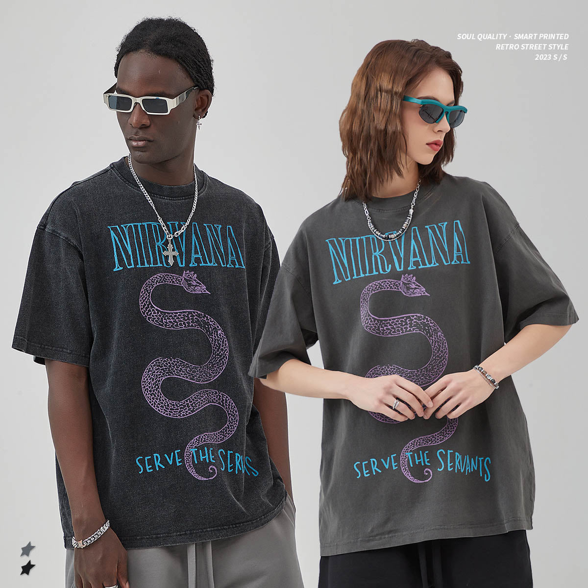 Men’s Vintage Wash Printed T‑Shirt