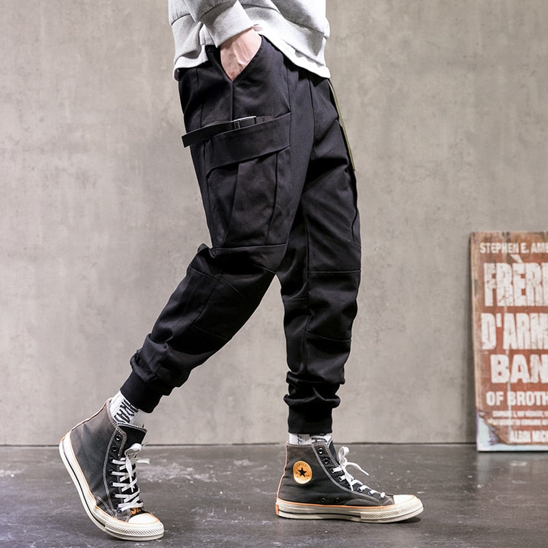 Urban techwear cargo joggers – stylish Harajuku streetwear pants