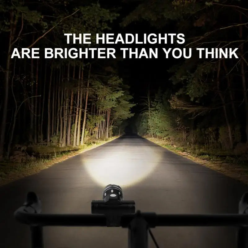 T6 LED Bicycle Front Light, USB Rechargeable 2400mAh Cycling Headlamp