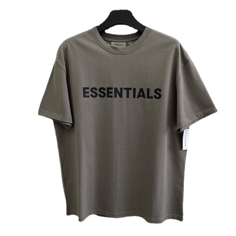 FEAR OF GOD ESSENTIALS Double Thread Chest Letter T‑Shirt, High Street Short Sleeve