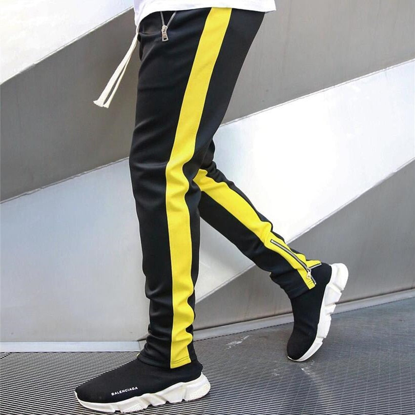 Men’s Joggers Casual Fitness Pants, Skinny Sportswear Tracksuit Sweatpants Trousers