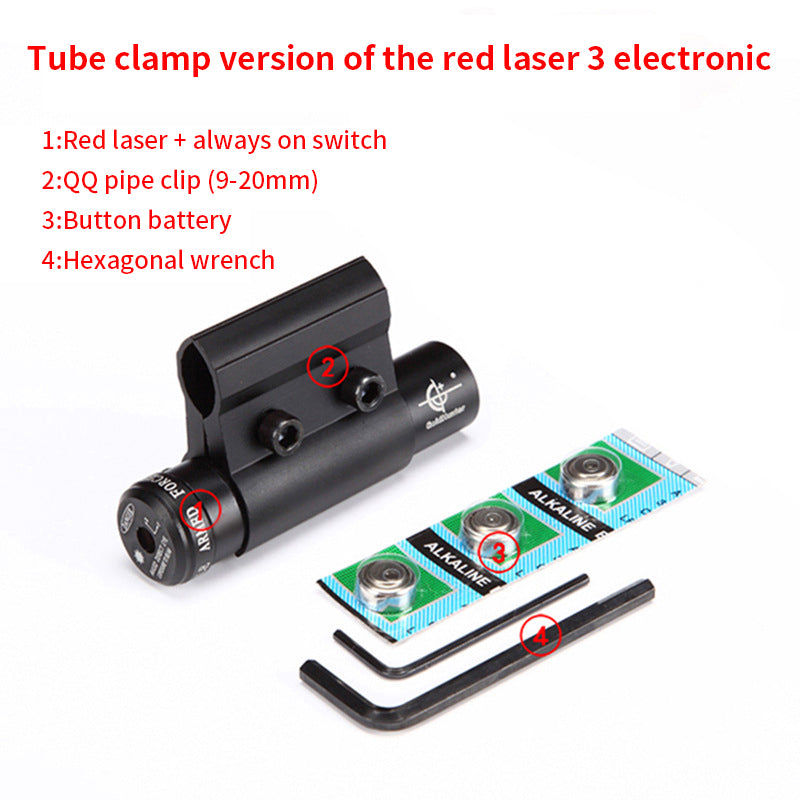 Mini Infrared Adjustable Red Laser Sight, Interchangeable Card Slot Design