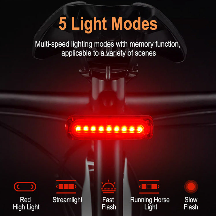 Rechargeable Bicycle Taillight – Type‑C LED Safety Light