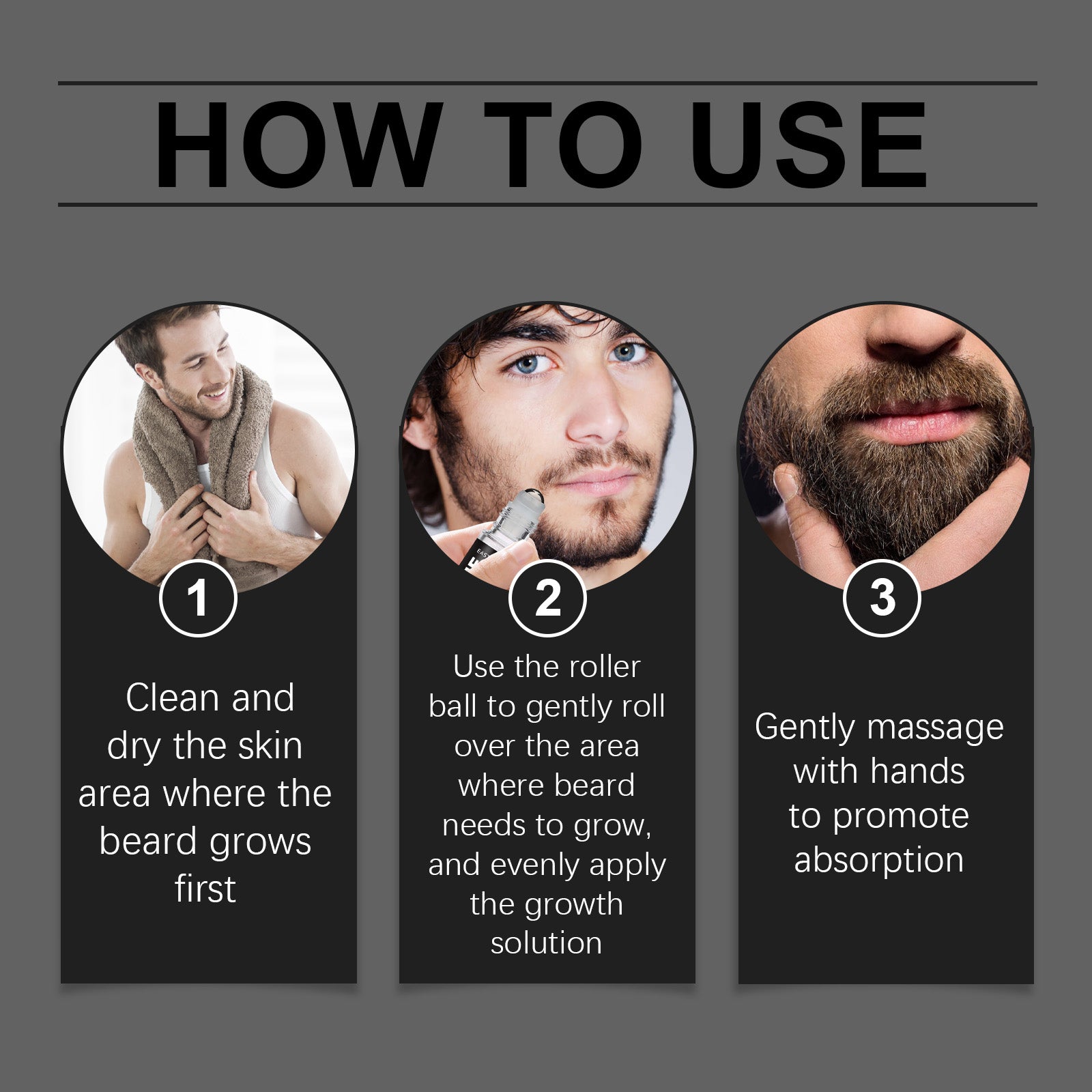 Men's Beard Care Ball, Men's Nourishing Thick Beard And Strong Root Beard Care Solution