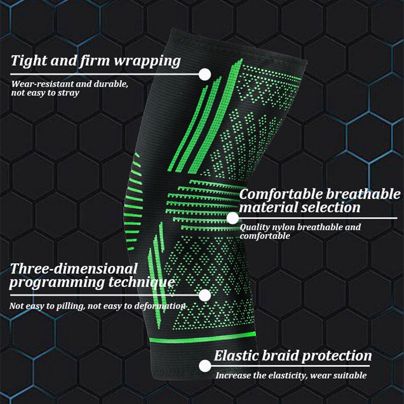 Sports Elbow Protection Sleeve, Four‑Way Elastic Knitted Breathable Nylon Support