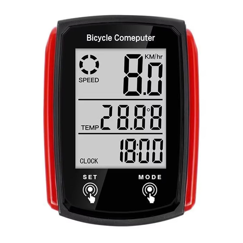 Wired LCD Bicycle Computer, Speedometer Odometer with Backlight Bike Accessory