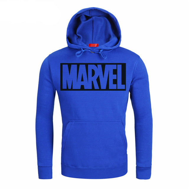 MARVEL Red Letter Men’s Hoodie, Autumn Winter Fashion Sweatshirt