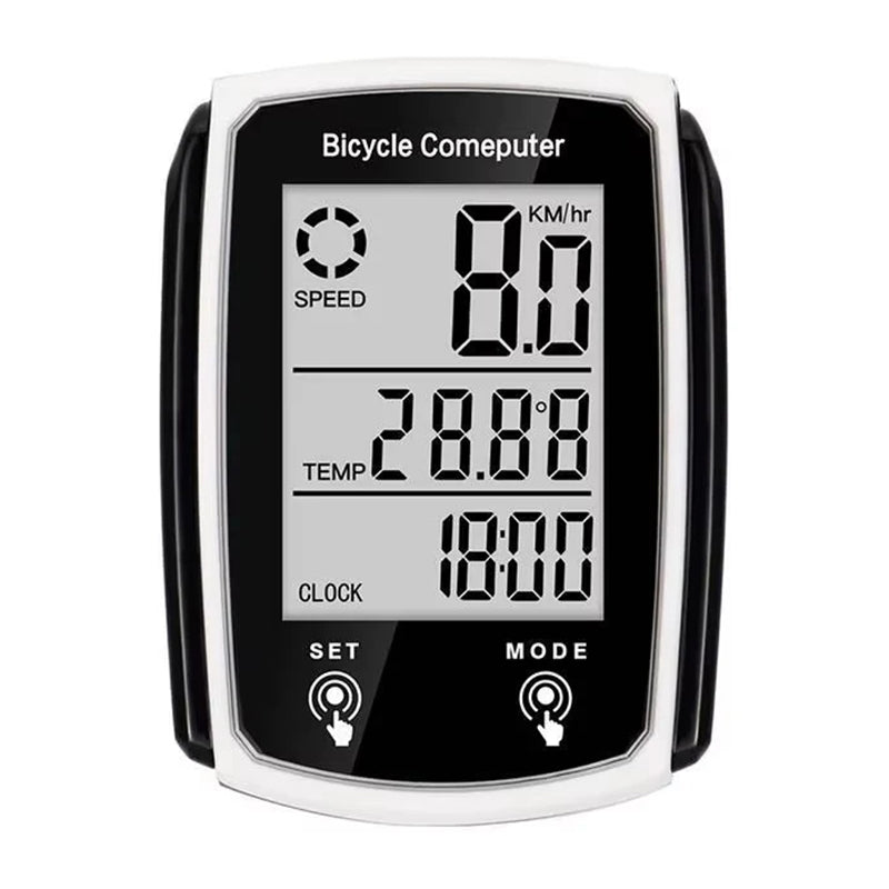 Wired LCD Bicycle Computer, Speedometer Odometer with Backlight Bike Accessory