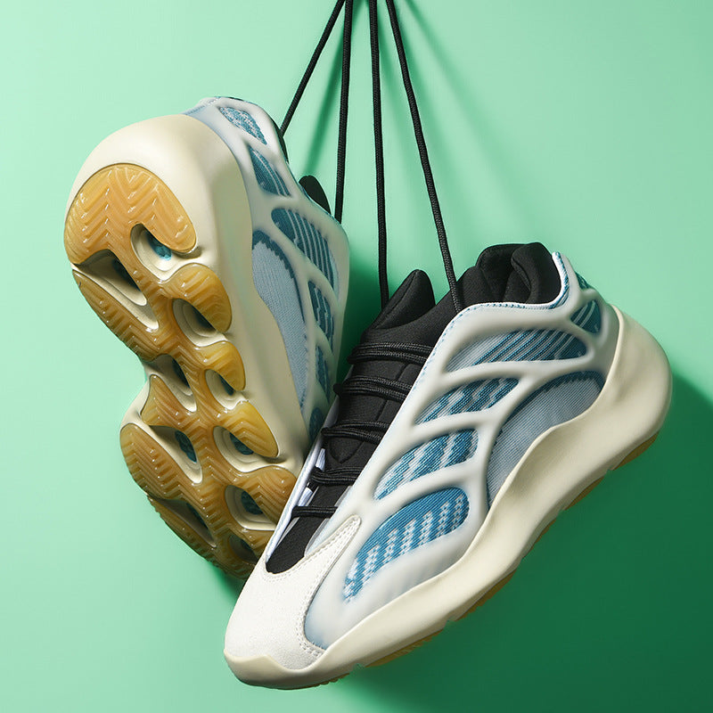 Men Shoes Causal Fashion Coconut Dad Shoes Male Non-slip Sneakers Lace-up Flats Breathable Running Sports Clunky Sneaker