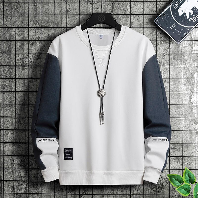 Men’s Autumn Streetwear Sweatshirt, Casual Korean Style Loose Pullover Hoodie