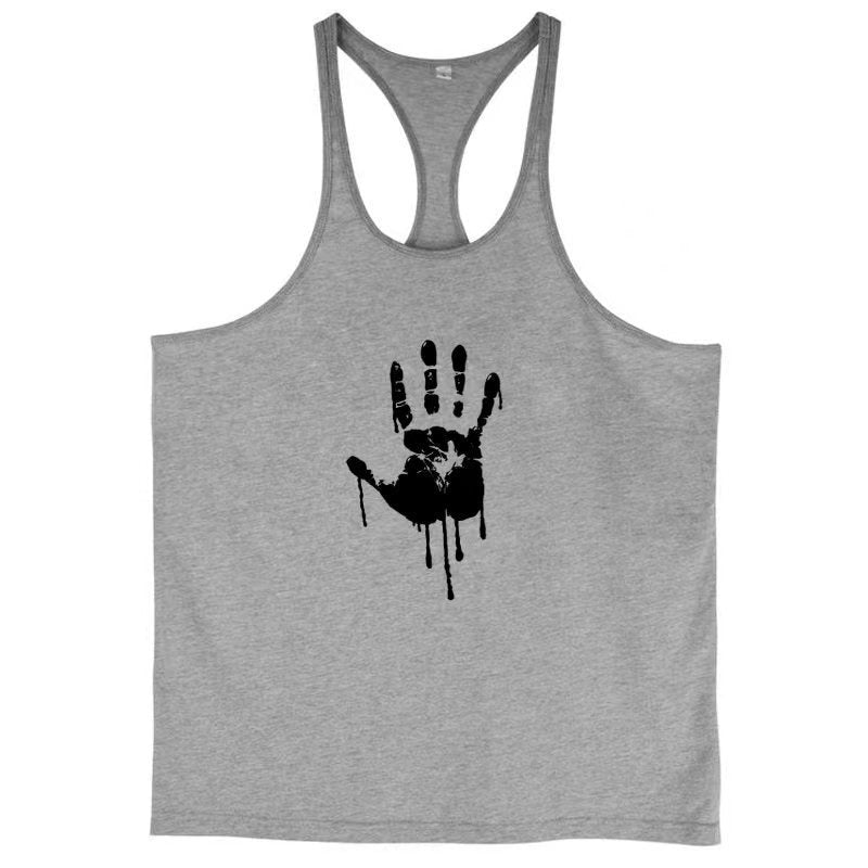 Men’s Fitness Tank Top, Summer Sports Muscle Cotton Sweat‑Absorbing