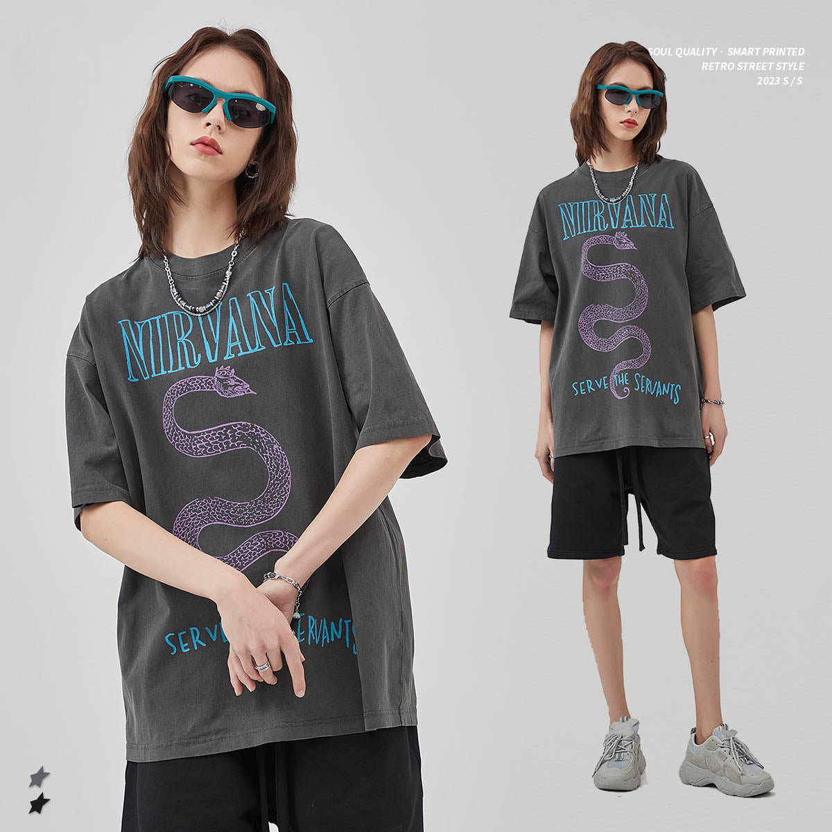 Men’s Vintage Wash Printed T‑Shirt