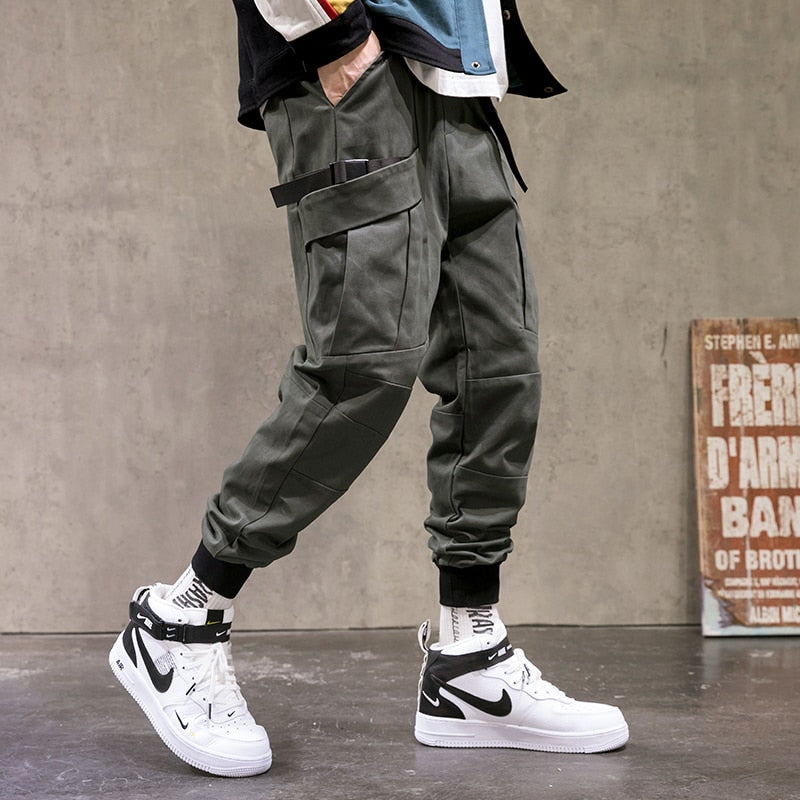 Urban techwear cargo joggers – stylish Harajuku streetwear pants