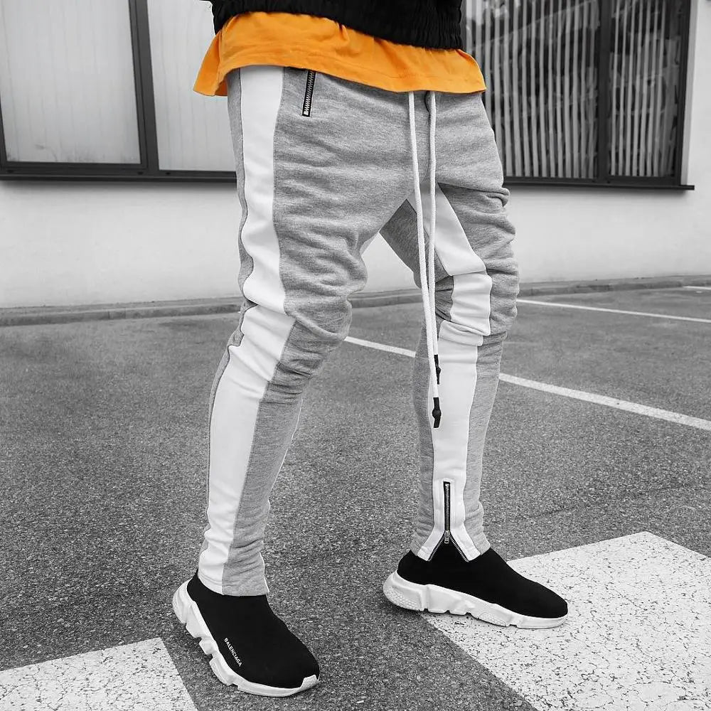 Men’s Joggers Casual Fitness Pants, Skinny Sportswear Tracksuit Sweatpants Trousers