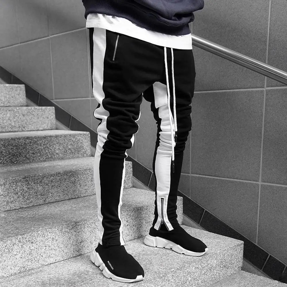 Men’s Joggers Casual Fitness Pants, Skinny Sportswear Tracksuit Sweatpants Trousers