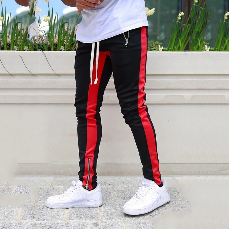 Men’s Joggers Casual Fitness Pants, Skinny Sportswear Tracksuit Sweatpants Trousers