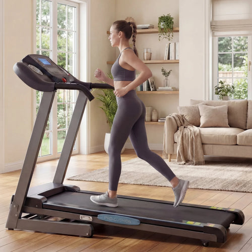 12Level Treadmill Auto Incline 2.5HP Folding Treadmill for Home with LCD Monitor 220Lbs 8.5 Mph Speed Range